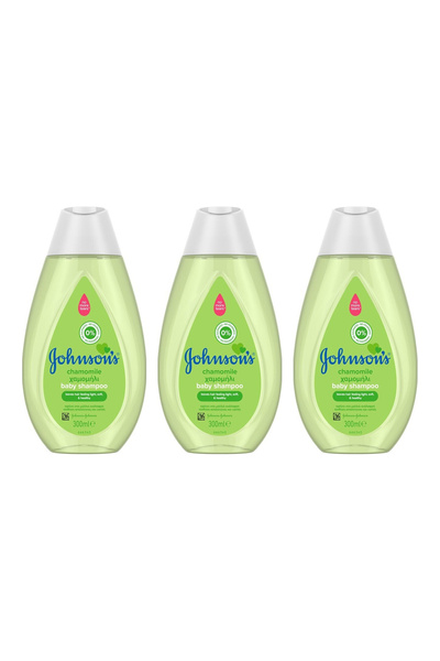 Johnson & Johnson 3x PACHET Șampon pentru bebeluși cu mușețel, hipoalergenic,...