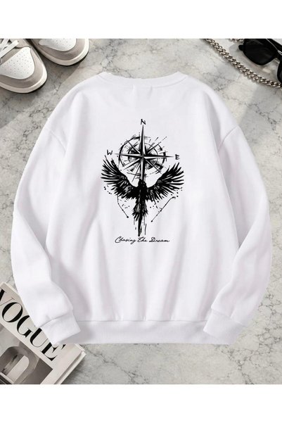 NIGRUM PARDUS NEW SEASON ODIN'S RAVEN BACK PRINT 100% Cotton 3-PLY OVERSIZED ...