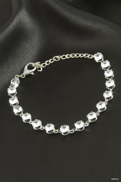 ZERO LAND SVL-SHOP Swarovski Zircon Bracelet (205010) Silver Color