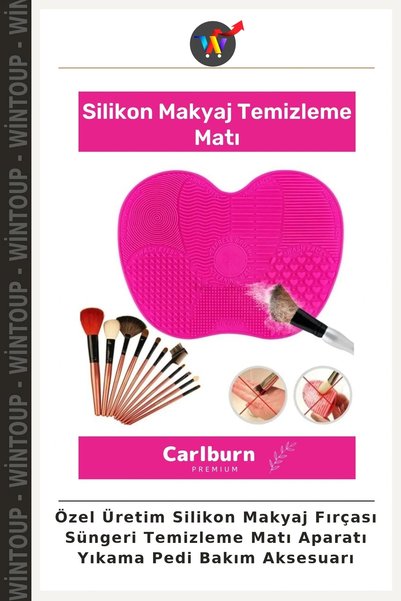Wintoup Custom-Made Silicone Makeup Brush Sponge Cleaning Mat, Cleaning Tool,...