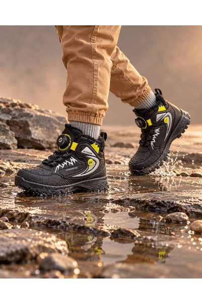 r rocket Ghete de trekking pentru copii, pentru exterior, rezistente la apă, ...