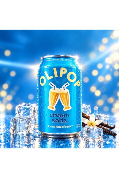 OLIPOP مشروب صودا الكريمة CREAM SODA