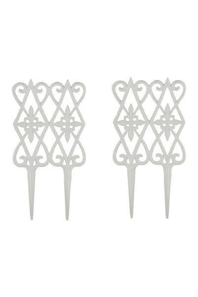 Relaxdays Set de 2 garduri decorative cu flori de la Relaxdays, Model artisti...