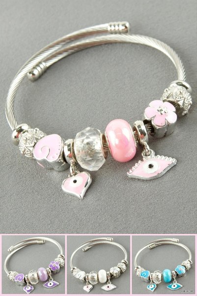 ZERO LAND SVL-SHOP Eye Panorama Bracelet (205752) Silver