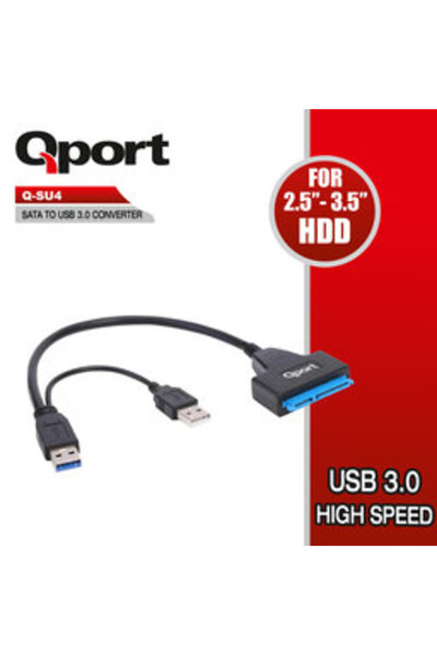Qport (Q-SU4) USB 3.0 to SATA Adapter