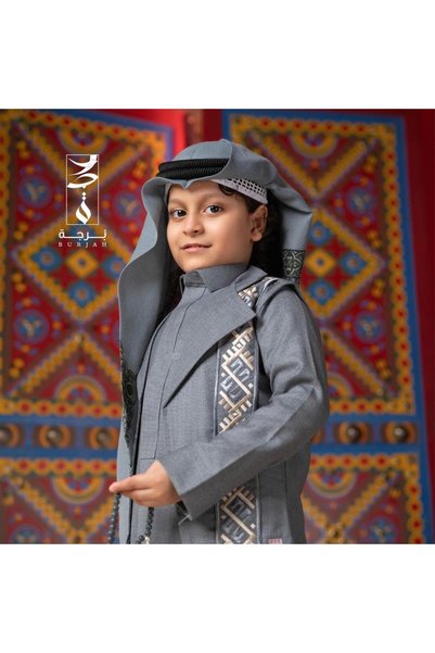burjah Children's Luxury Winter Sky Blue Set | Tower | Tower - أزرق