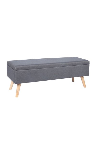 Relaxdays Bancă de depozitare tapițată Relaxdays, material textil și picioare...