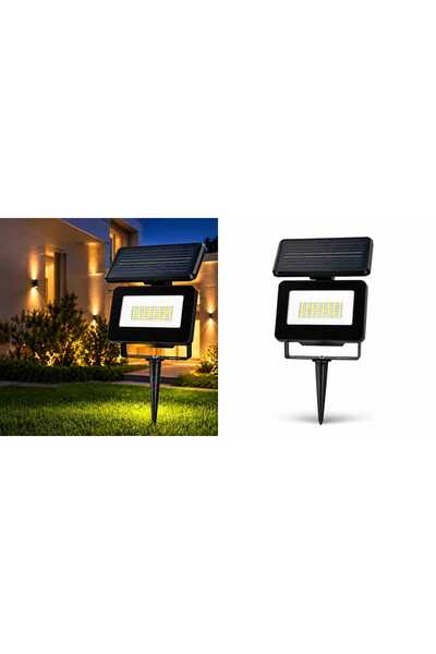 Generic Brand 30W Led Solar Power Floodlight with Motion Sensor 3 Lighting Mo...