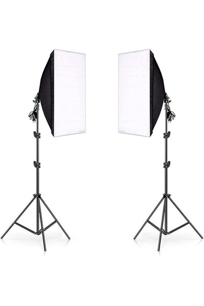 eWINNER Photography Rectangle Lighting Kit Continuous SoftBox 2set 50x70cm So...
