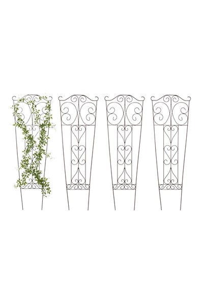 Relaxdays Spalier pentru plante cățărătoare, Relaxdays, design curbat, 115x38...