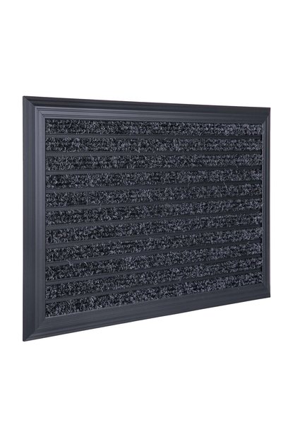 Relaxdays Covoraș de intrare, Relaxdays, aluminiu, 1x60x40cm, negru
