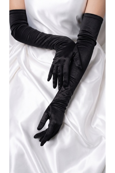 Massaltay Long Satin Ball Gloves for Women: Evening Wear, Bridal, Henna Night...