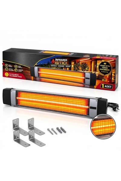 KONTEF 2500W Açı Ayarlı Duvar Askı Aparat Hediyeli UFO Soba / Isıtıcı