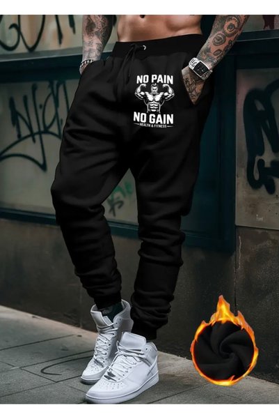 NIGRUM PARDUS Pantaloni de trening de iarnă pentru bărbați, mărime mare, din ...