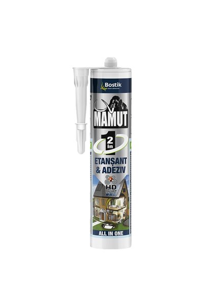 BOSTİK Adeziv etanșant pentru suprafete multiple Mamut 2 în 1 maro, 290 ml
