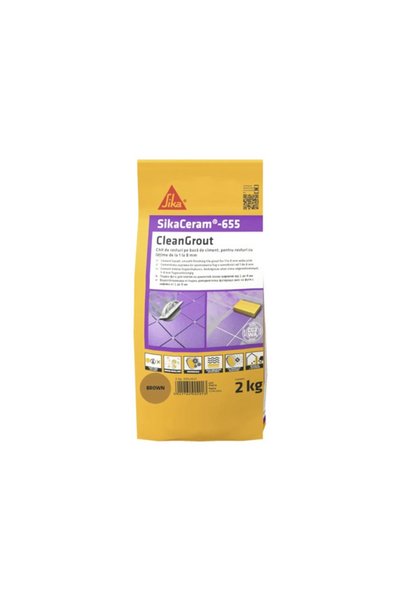 Sika Chit de rosturi gresie și faianță SikaCeram 655 CleanGrout Brown, 2 kg