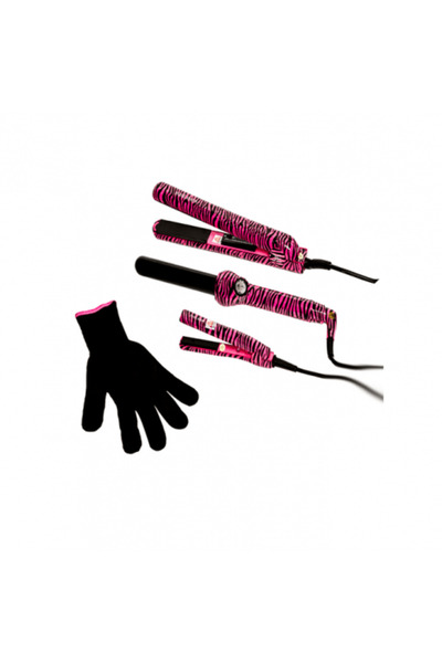 Jose Eber Zebra Pink Hair Styling Set 25mm