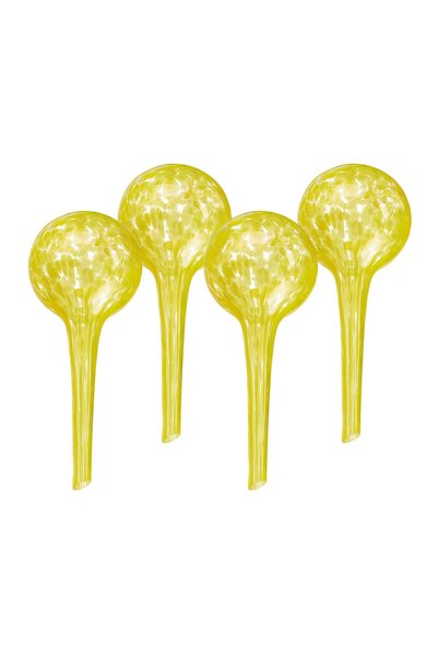 Relaxdays Set de 4 sticle de udare, galbene, 15x6x6 cm