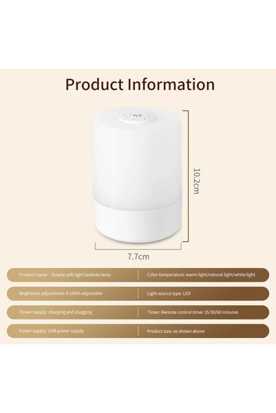 GGBEE Not Remote Control Bedside LED Touch Night Lights Dimmable Rechargeable...