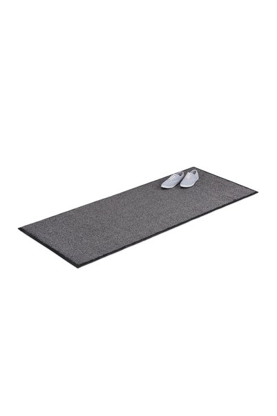 Relaxdays Covoraș de intrare, Gri, 0,7x80x200 cm, Suprafață din poliester, Ba...