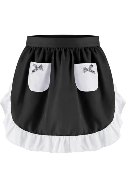 TERRIFI Women’s Kitchen Apron with Pockets - Vintage Ruffle Skirt Cooking Apr...