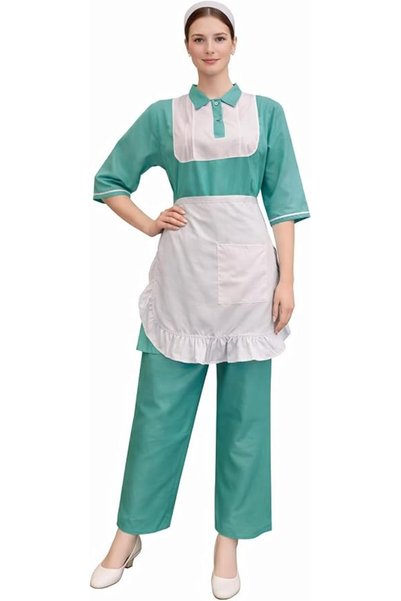 Generic Elegant Home Hospitality Set Collar With Ruffle Apron, Multi Colors A...