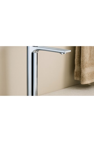 Generic Brand Long Chrome Sink Mixer with Lites