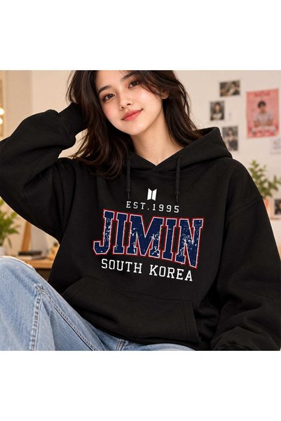 barsdepo JIMIN BTS Unprinted Hoodie - Premium Quality, Unisex, Kids/Adults
