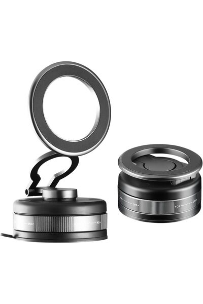 Generic Vacuum Magnetic Suction Cup Car Phone Holder, [360 Rotation Base] Com...