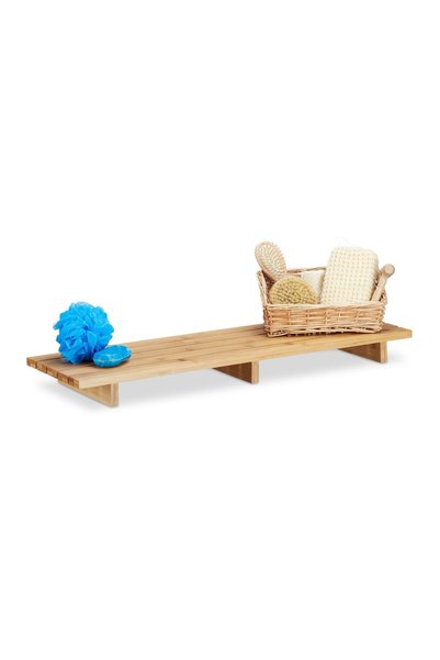 Relaxdays Raft pentru cadă, bambus, maro, 6 x 70 x 22 cm