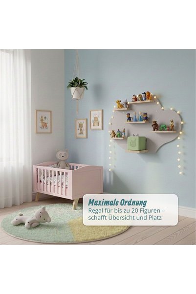 Relaxdays 10053281_111 Toniebox Shelf, Cloud Shape, Holder for up to 20 Tonie...