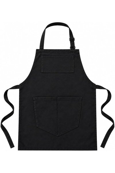 Generic Adjustable Black Kitchen Apron - One Size | Adjustable Black Kitchen ...