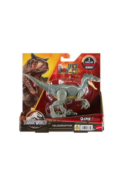 mattel Jurassic World atac epic dinozaur velociraptor