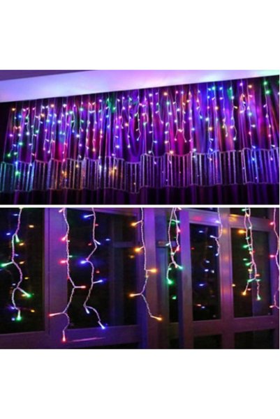 BellFyd ®   Ghirlande luminoase tip țurțuri pentru Crăciun, de interior și ex...