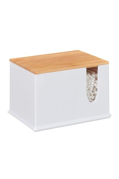 Relaxdays Organizator pentru bețișoare de bumbac și discuri cosmetice, acrili...