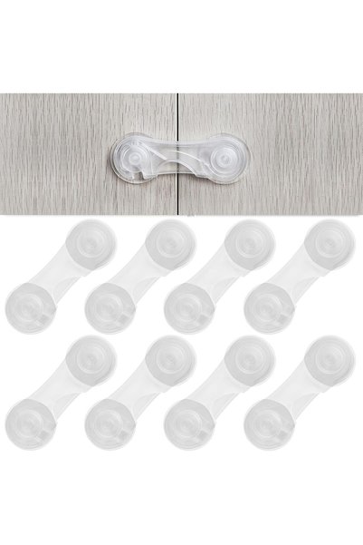 Hepiide Cabinet Door Locks for Baby Proof: 10 Packs Child Safety Cabinet Lock...