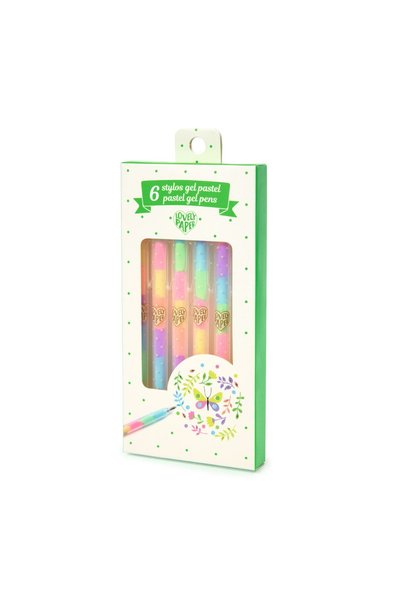 djeco Set fluo roll-gel 6 culori combinate,