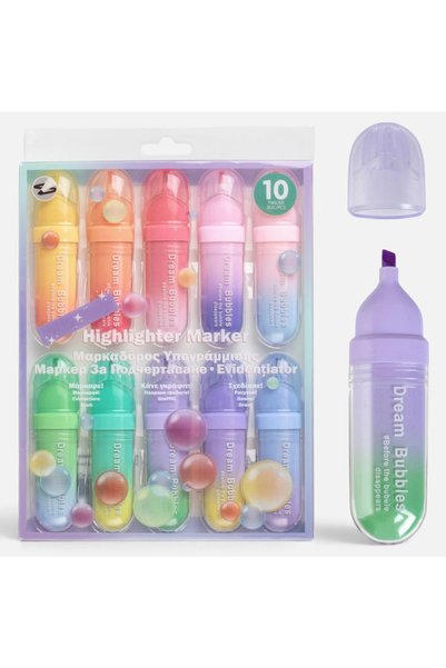 Belora Rainbow Highlighter Markers - 10pcs