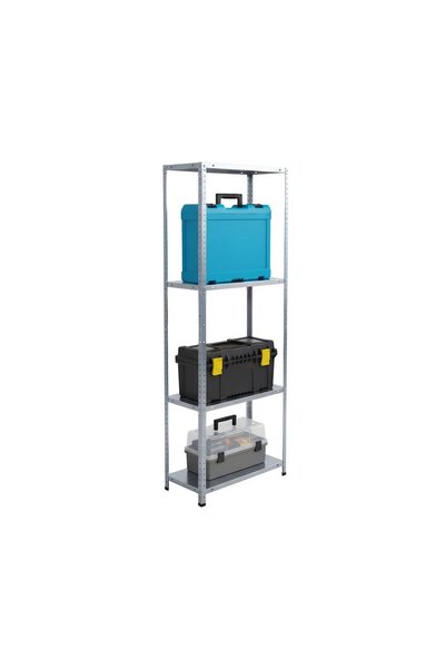 Relaxdays Steel Storage Rack 160 kg Silver