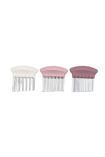 Melii Set 3 cutite pentru gustari, melii, roz ivoire mura