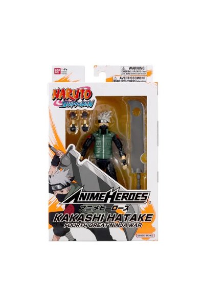 BANDAI figurina naruto shippuden hatake kakashi fourth great ninja war 16.5cm