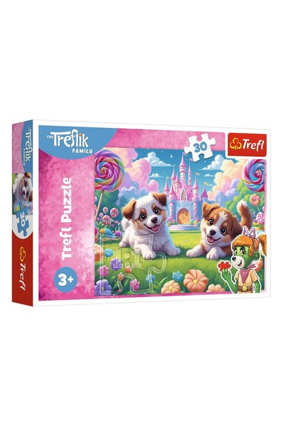 Trefl Puzzle 30 familia treflik o lume plina de zambete