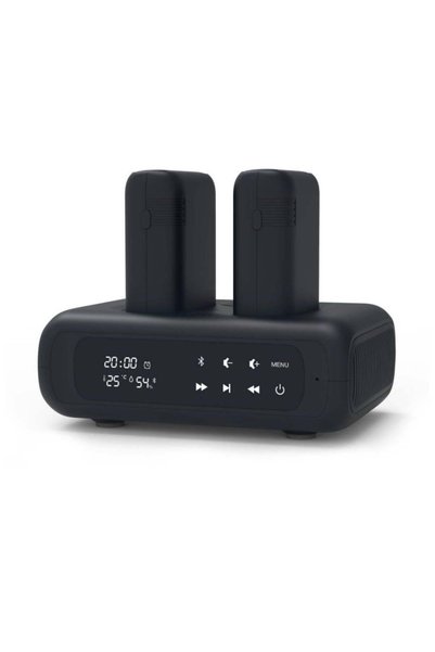 leed Lide Charging Station with 2 Mobile Charging Batteries, Black