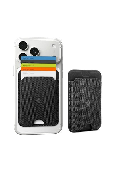 Spigen Portofel magnetic MagFit Urban Fit, compatibil MagSafe, capacitate 5 c...