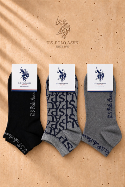 U.S. Polo Assn. جوارب نسائية قطنية مكونة من 3 أزواج – جوارب ناعمة ومريحة وقاب...