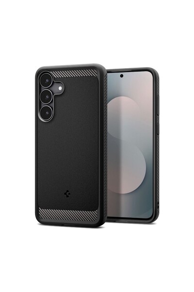 Spigen Husa pentru Samsung Galaxy S25 FE, protectie camera si laterale impotr...