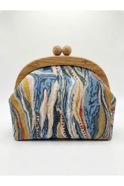 Nuggita Clutch/Portofoliu din lemn (Geantă de mână/de umăr)