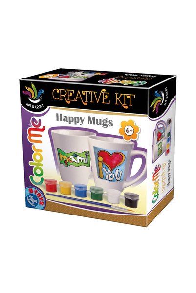 D-Toys Set de pictat 2 cești de ceai - Set creativ
