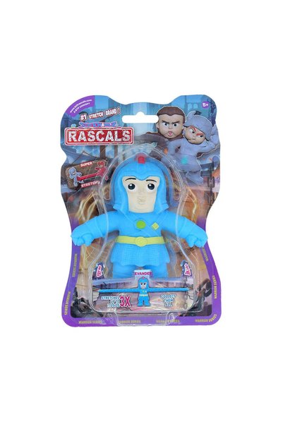 D-Toys Rascals Warrior Series – Figurine extensibile – Figurina Evander - Alb...