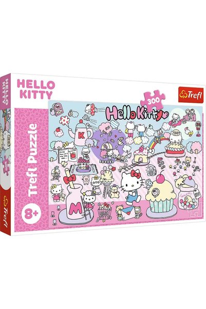 Trefl Puzzle 300 descopera lumea lui hello kitty